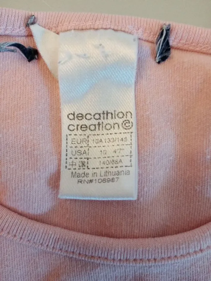 T shirt manches longues, decathlon, 10 ans - photo numéro 3