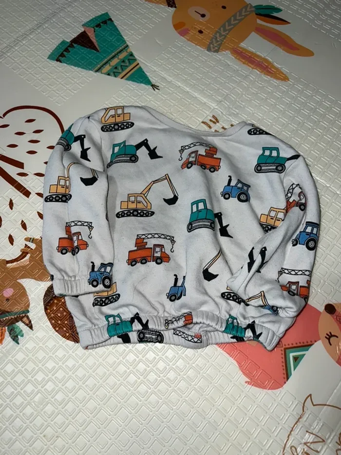 Pull motif véhicules primark 92 cm - photo numéro 4