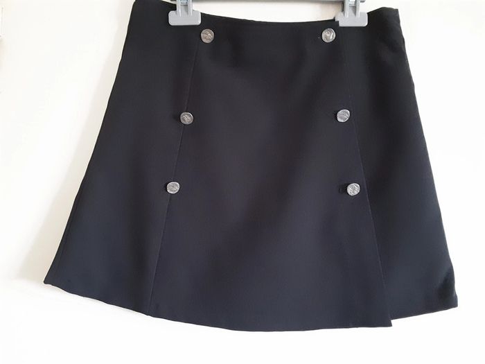 Jupe portefeuille noire