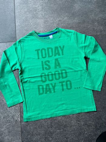 T-shirt manches longyes vert Okaïdi 5 ans