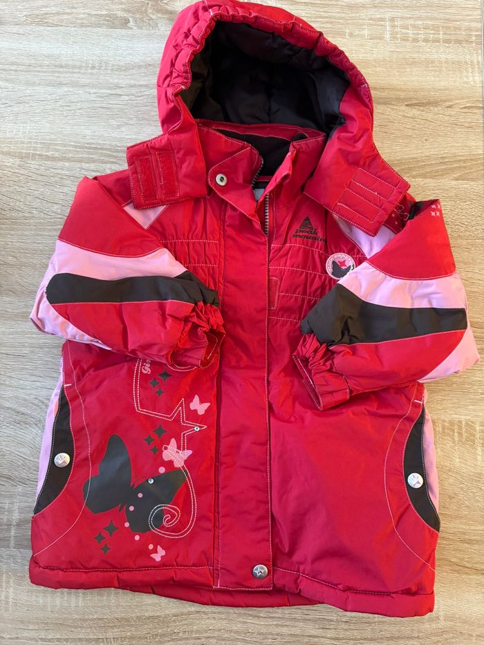 Blouson de ski fille rouge et rose Peak Mountain