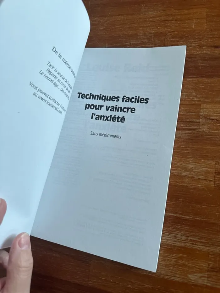 Livre technique facile pour vaincre l’anxiété sans médicament - photo numéro 4