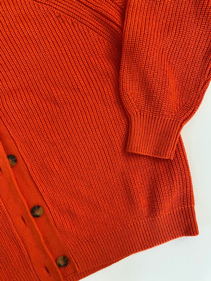 Pull gilet veste oversize orange Jodhpur - photo numéro 2