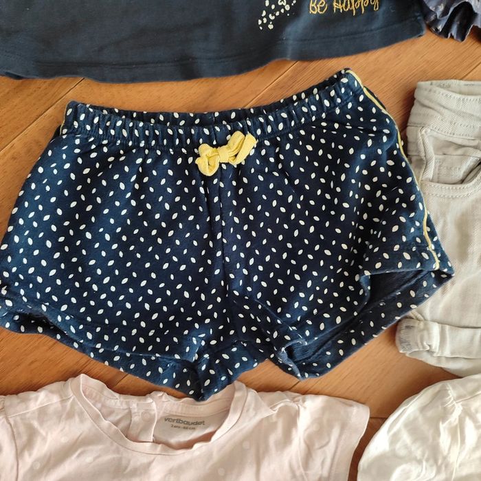 Lot T-shirt short 24 mois fille été - photo numéro 2