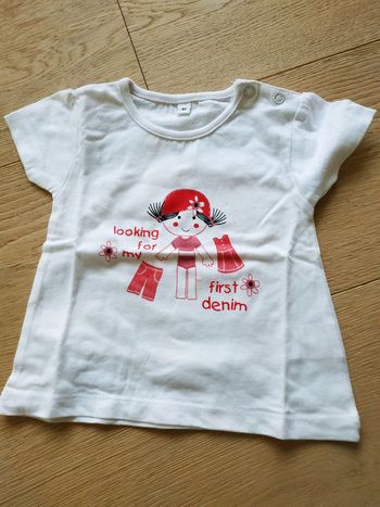 T-shirt fille 3 mois