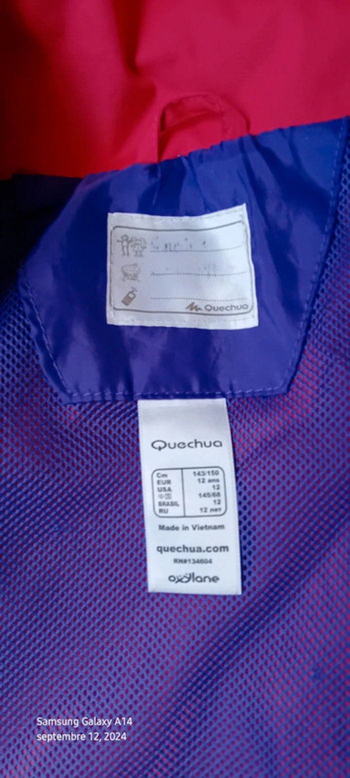 Coupe vent quechua fuschia fille 12 ans décathlon - photo numéro 15