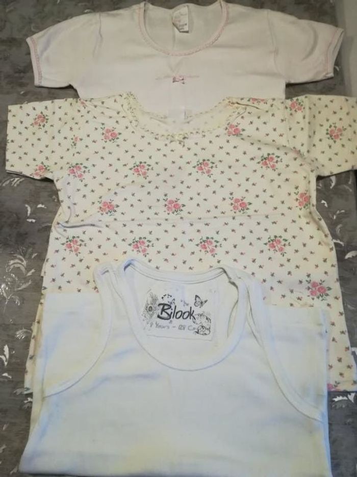 Lot de 3 t shirt débardeur 8 ans fille