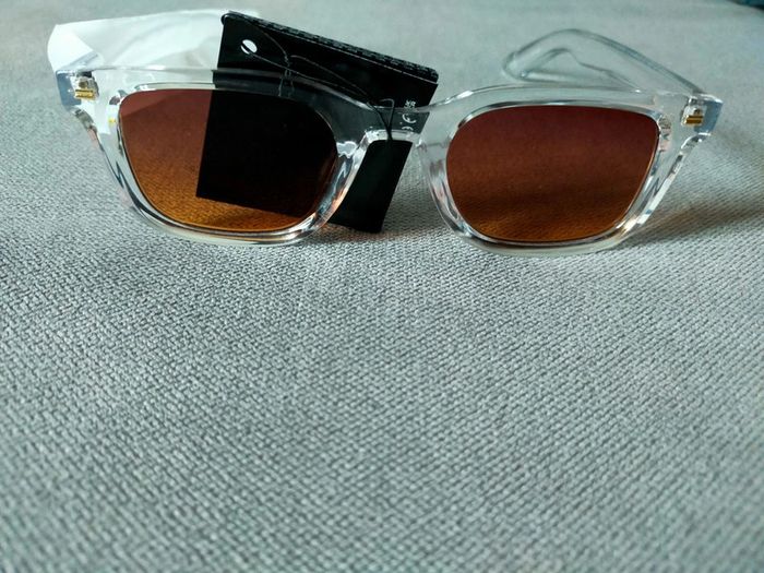 Lunettes de soleil transparentes mixte – verres orange UV400 - photo numéro 2