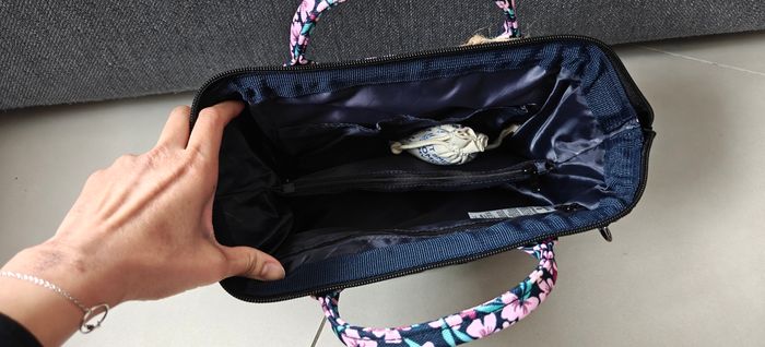 Crossbody M Cabaïa marine rose - photo numéro 3