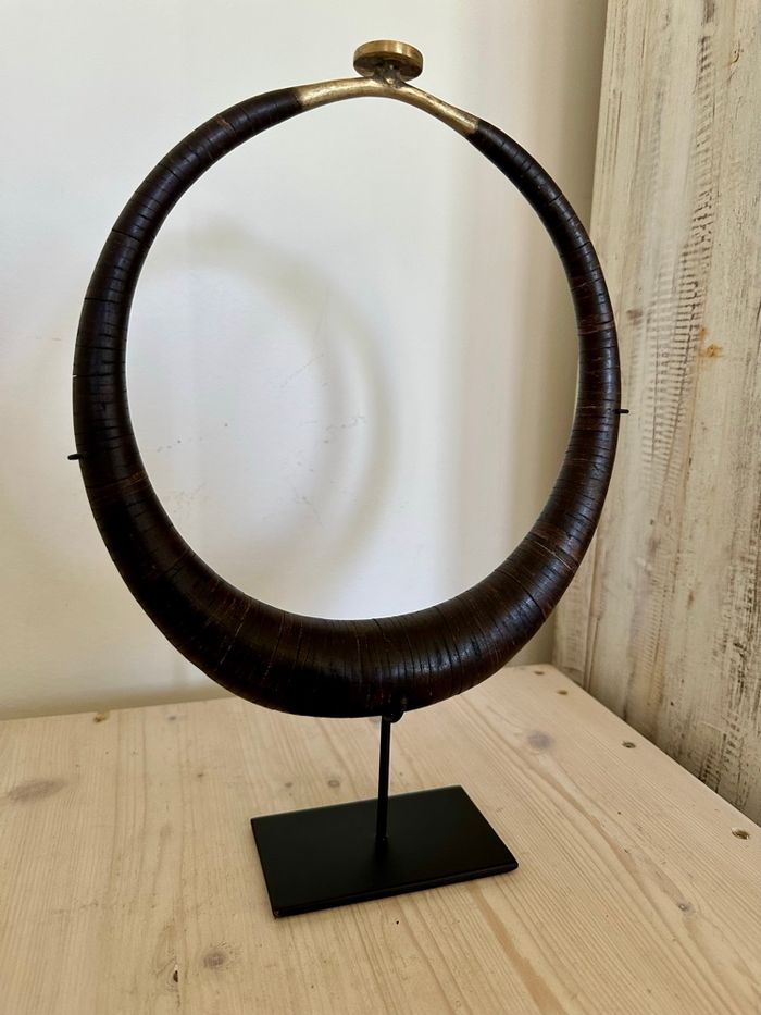 Collier papou traditionnel en Cuir - photo numéro 4