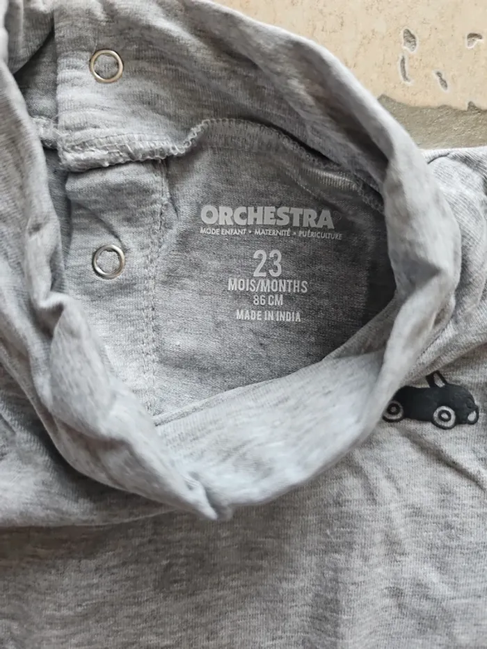 Lot de 2 col roulé vert/gris - Orchestra - 23 mois/86 cm - photo numéro 8