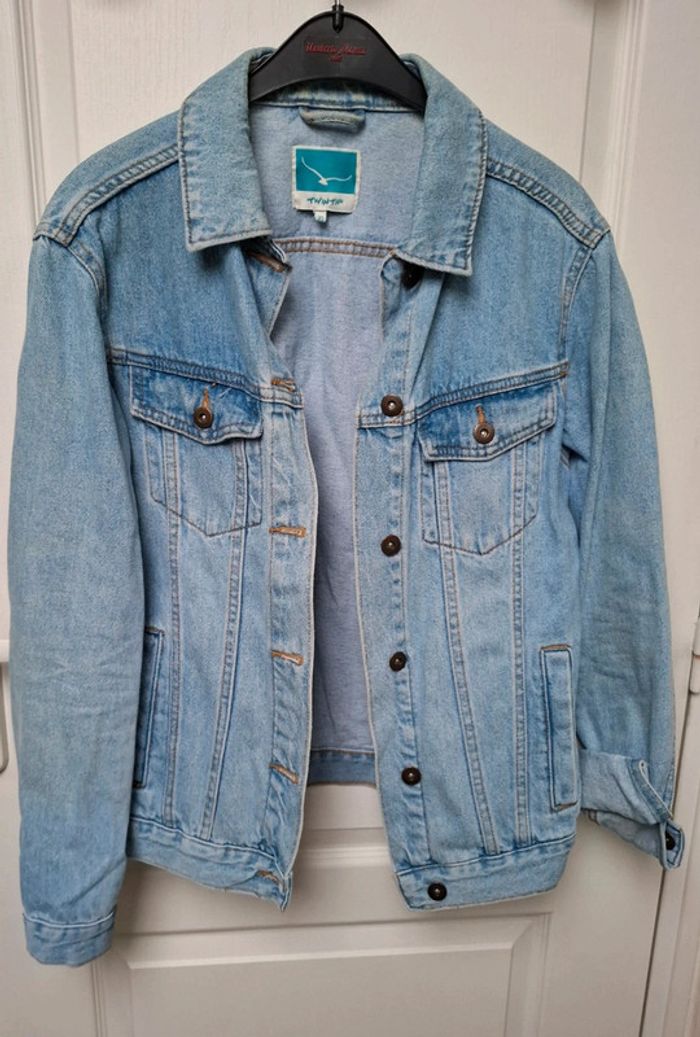 Veste en jean bleu clair taille Xs twintip oversize - photo numéro 2