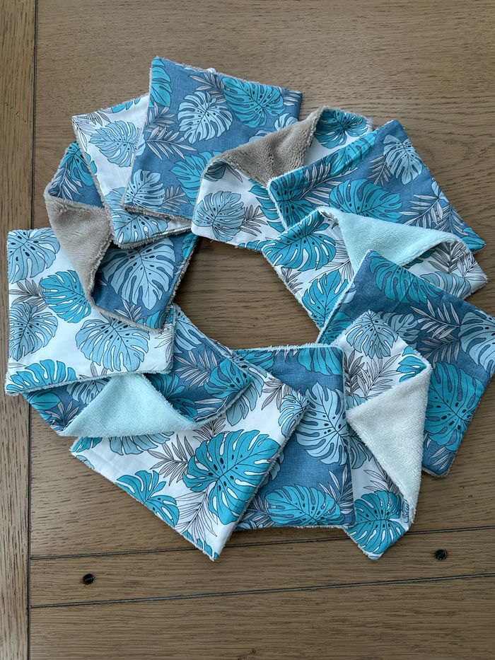 Lingettes grand format 15x15cm lot de 12 - Ateliersdisa - photo numéro 2