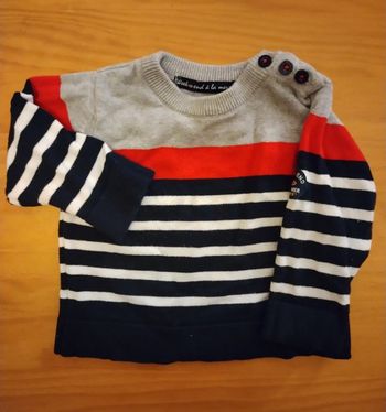 Pull garçon 6 mois Weekend à la mer