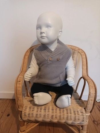 Pull sans manche taille 3 mois (60cm)