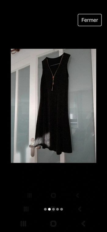 Robe paillettes dorées