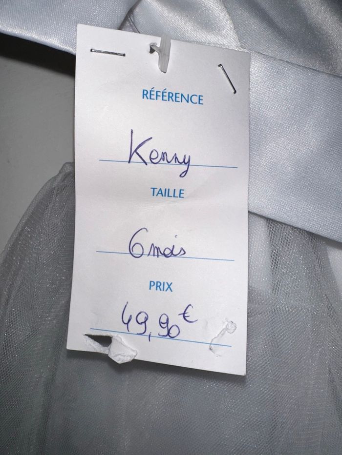 Robe de cérémonie blanche taille 6 mois « Kenny » - photo numéro 3