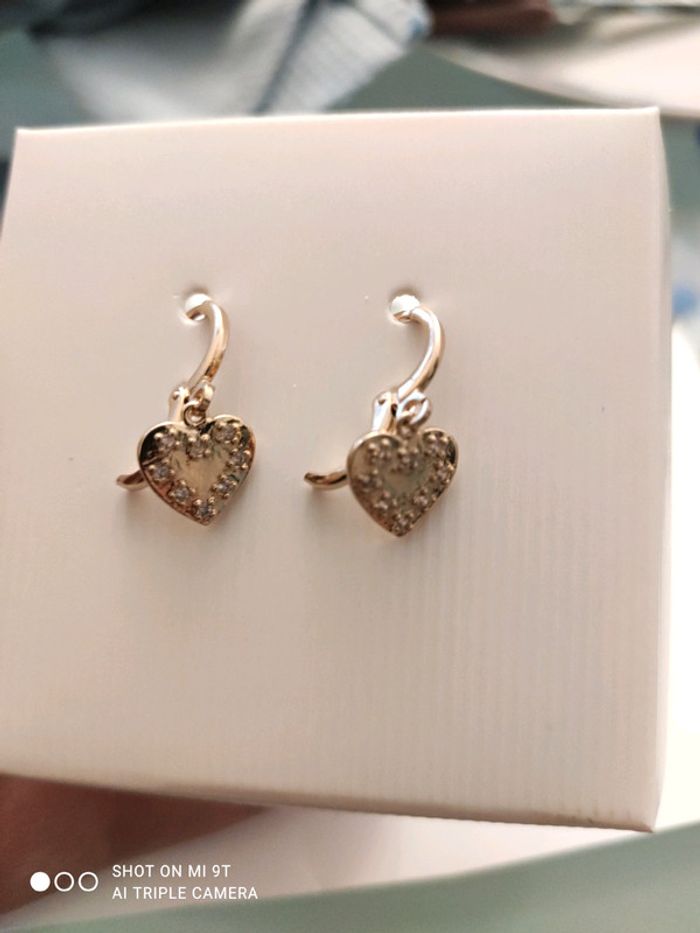 Boucles d'oreilles coeur - photo numéro 4