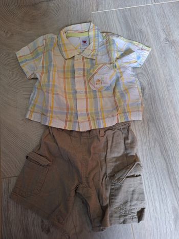 Ensemble été 1 mois garçon