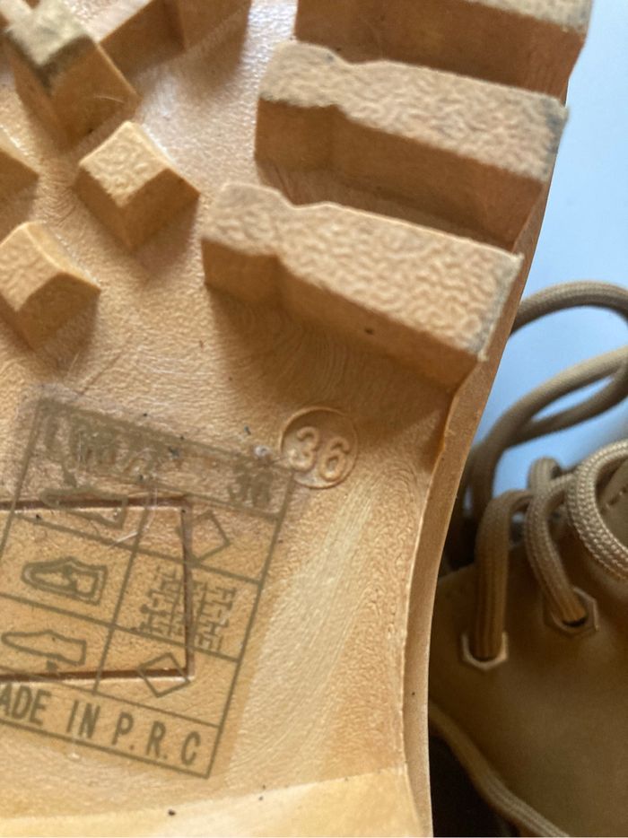 Chaussures à lacets PARFAIT ÉTAT pour femme taille 36 couleur camel - photo numéro 10