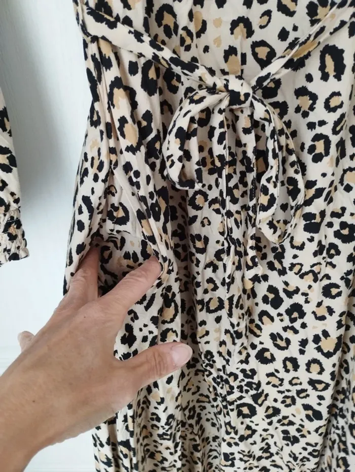Robe longue léopard Promod 36 neuve sans étiquette - photo numéro 4