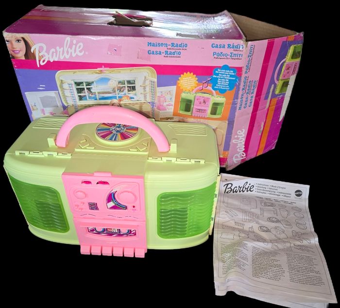 Maison radio Fm barbie mattel 1999 avec boite et notice