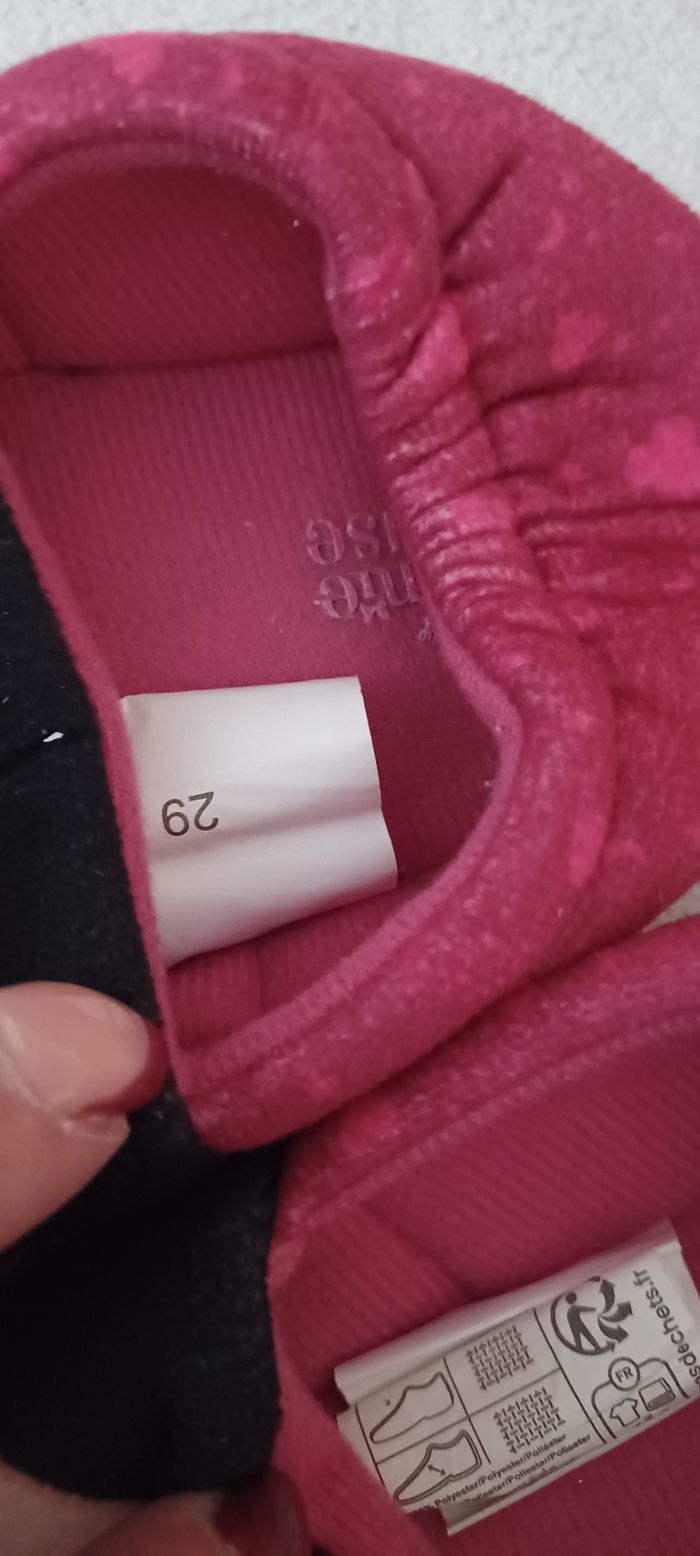 2 paires de Chaussons fille Pointure 29 - photo numéro 6