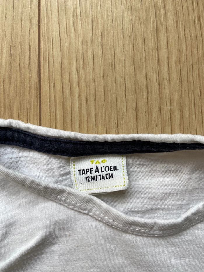 Tenue jean bleu clair Zara et haut Tape à l’œil 12 mois - photo numéro 3