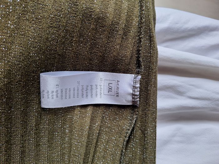 Pantalon pallazo Chantal b lurex kaki TU - photo numéro 10