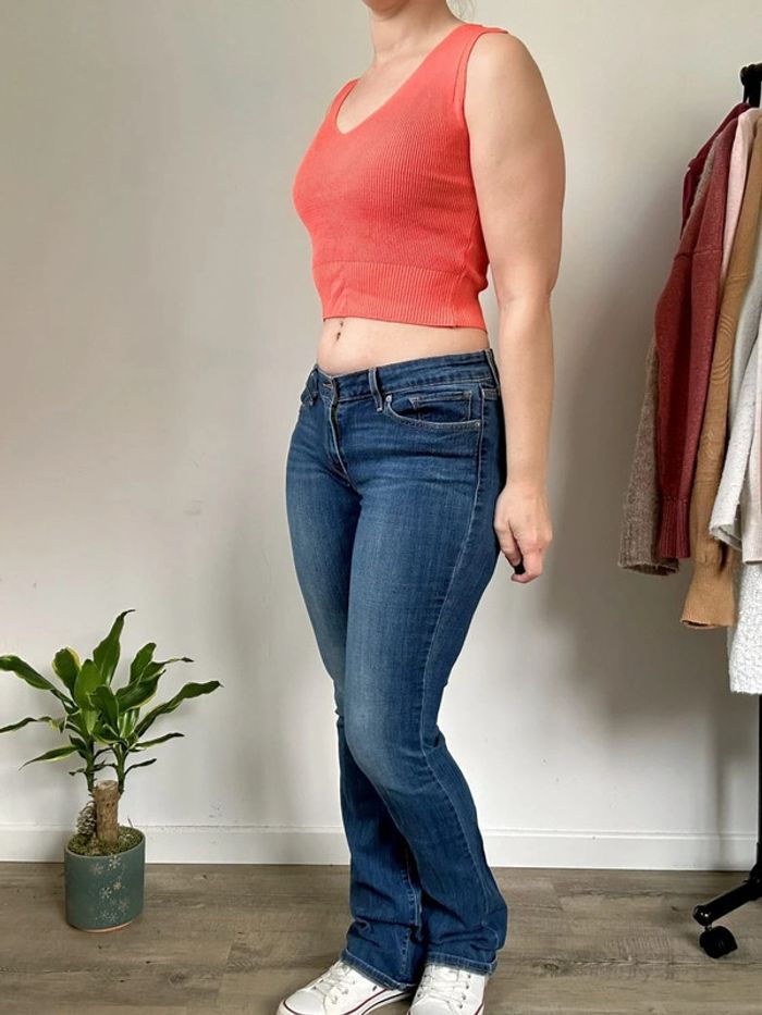 NewCollection Débardeur court côtelé corail – Taille 36/38 – Neuf avec étiquettes - photo numéro 4