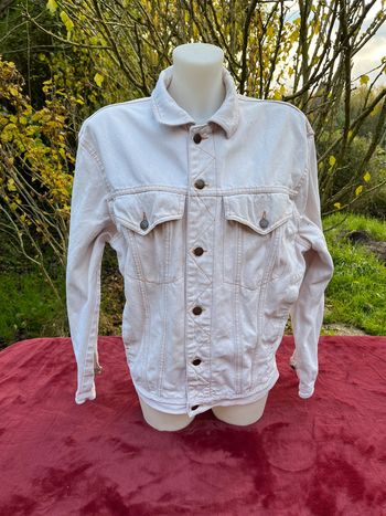 Vest jeans vintage blanche Sahara Touareg 34/36