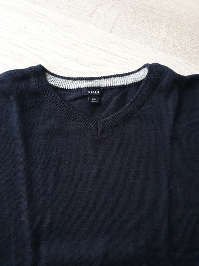 Pull garçon bleu marine 10 ans - photo numéro 3