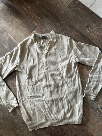 Pull col V chiné 80% laine