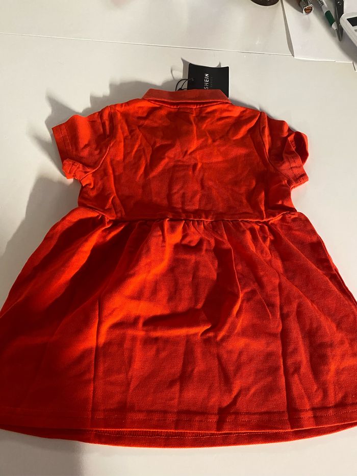 Petite Robes polo rouges shein taille 92 - photo numéro 2