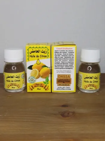 2 huiles de citron 2x30ml 100% naturelle