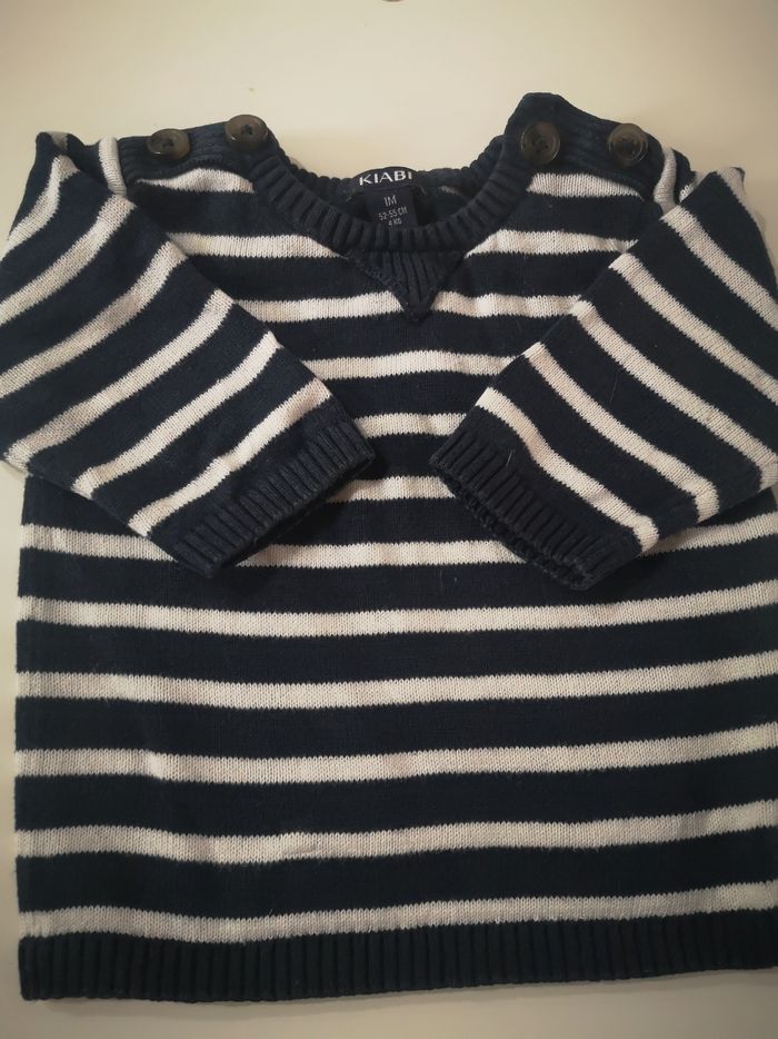 Pull maille coton Kiabi 1 mois
