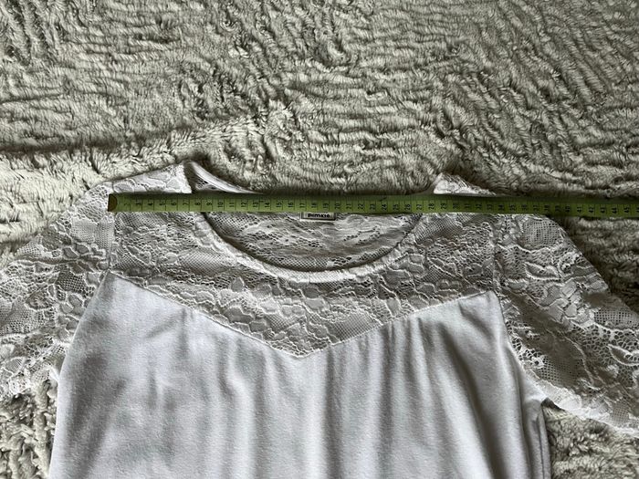 Tee shirt Pimkie S écru  dentelle - photo numéro 3