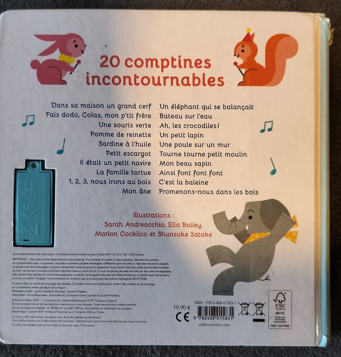 Livre recueil de comptines - photo numéro 2