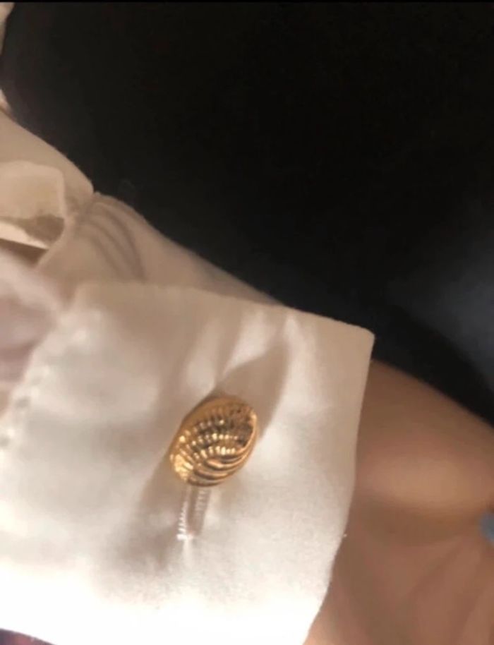 Vintage baroque pattern shirt / Chemise vintage motif baroque Françoise de France - photo numéro 10