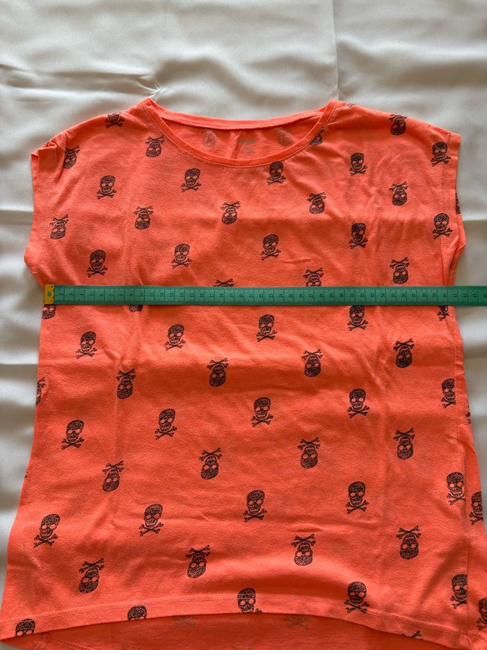 T-shirt orange à motif - 12 ans - photo numéro 6