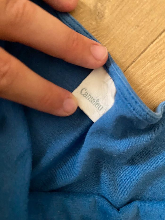 Haut fluide bleu Camaïeu – taille S/M - photo numéro 3