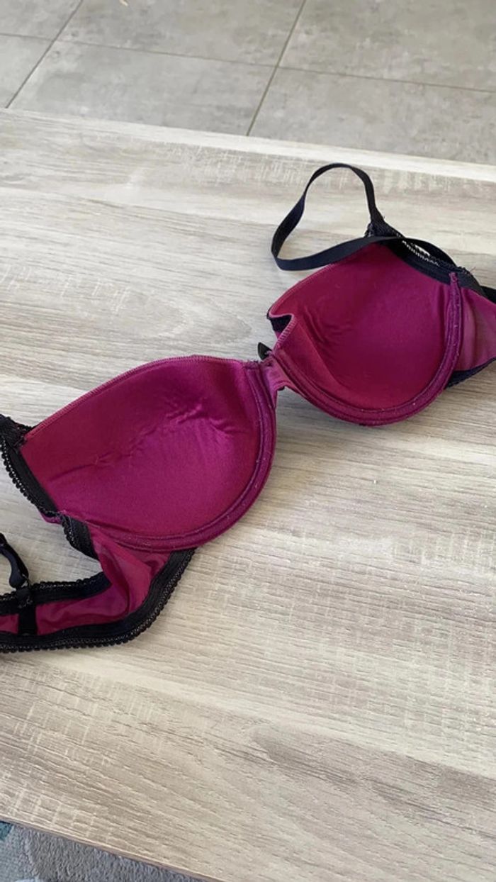 Soutien gorge undiz noir et violet - photo numéro 2