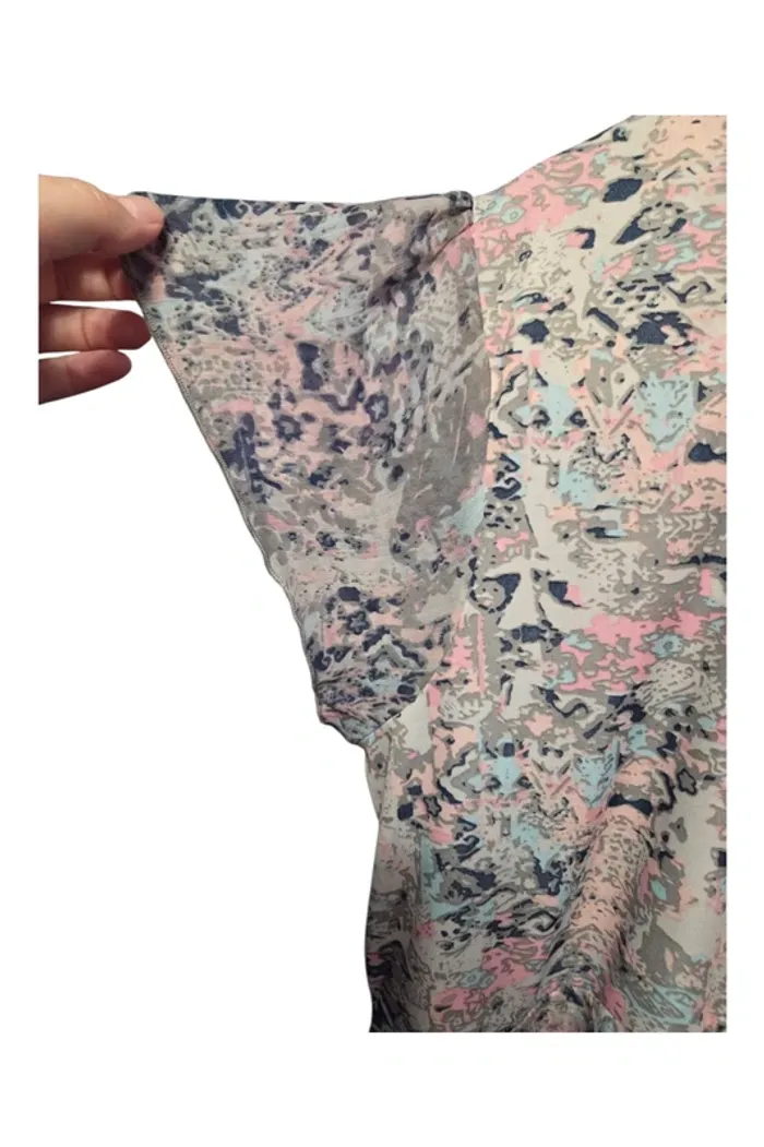 Robe été en voile doublée extensible Bleu bonheur T50 - photo numéro 5