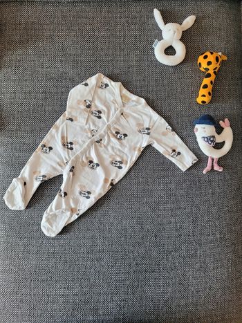 Pyjama garçon 1 pièce en coton Mickey 56 cm