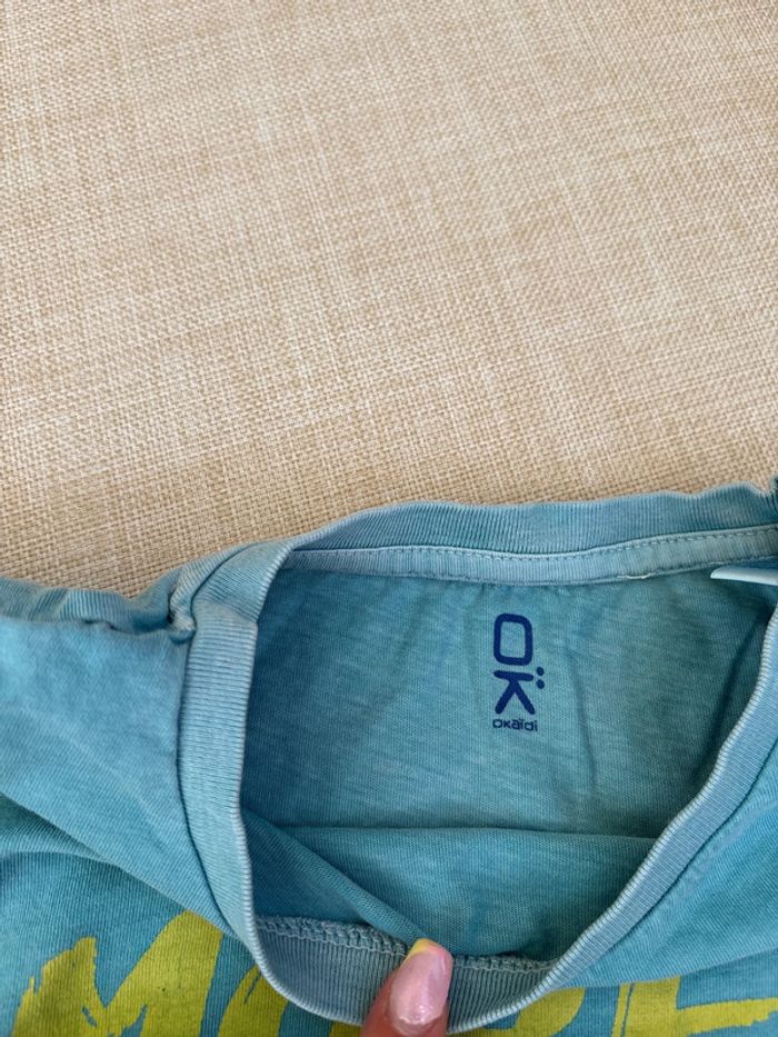 t shirt bleu enfant garçon okaidi taille 8 ans - photo numéro 4