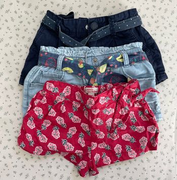 Lot 3 shorts 18/24 mois