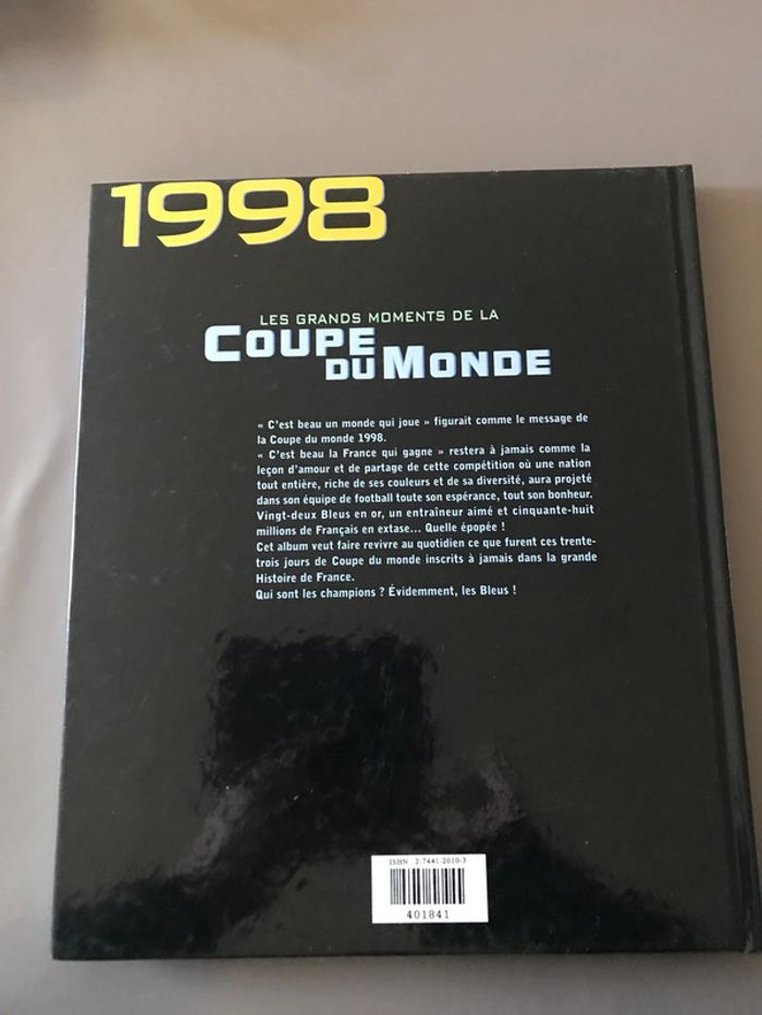 Livre Moments coupe du monde 1998 - photo numéro 2