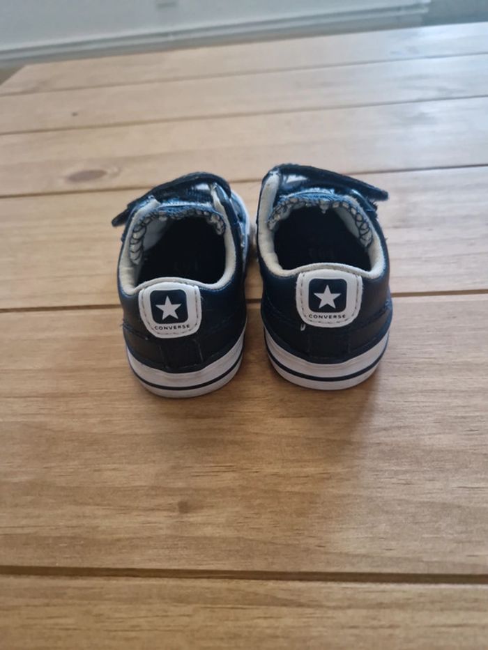 Basket converse T21 cuire bleu - photo numéro 8