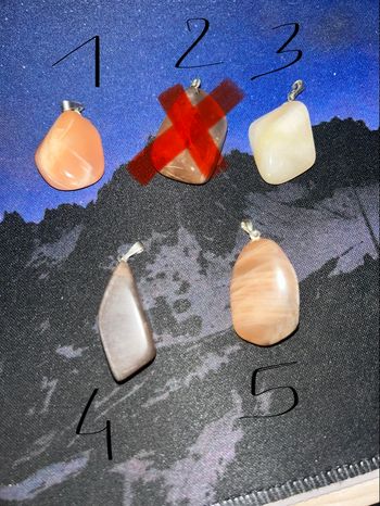 Pendentif pierre de lune