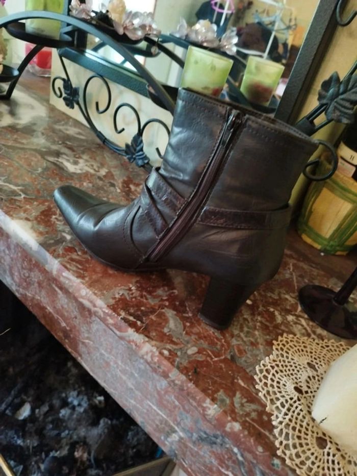 Bottines noires similicuir taille 39 Altramarea - photo numéro 10